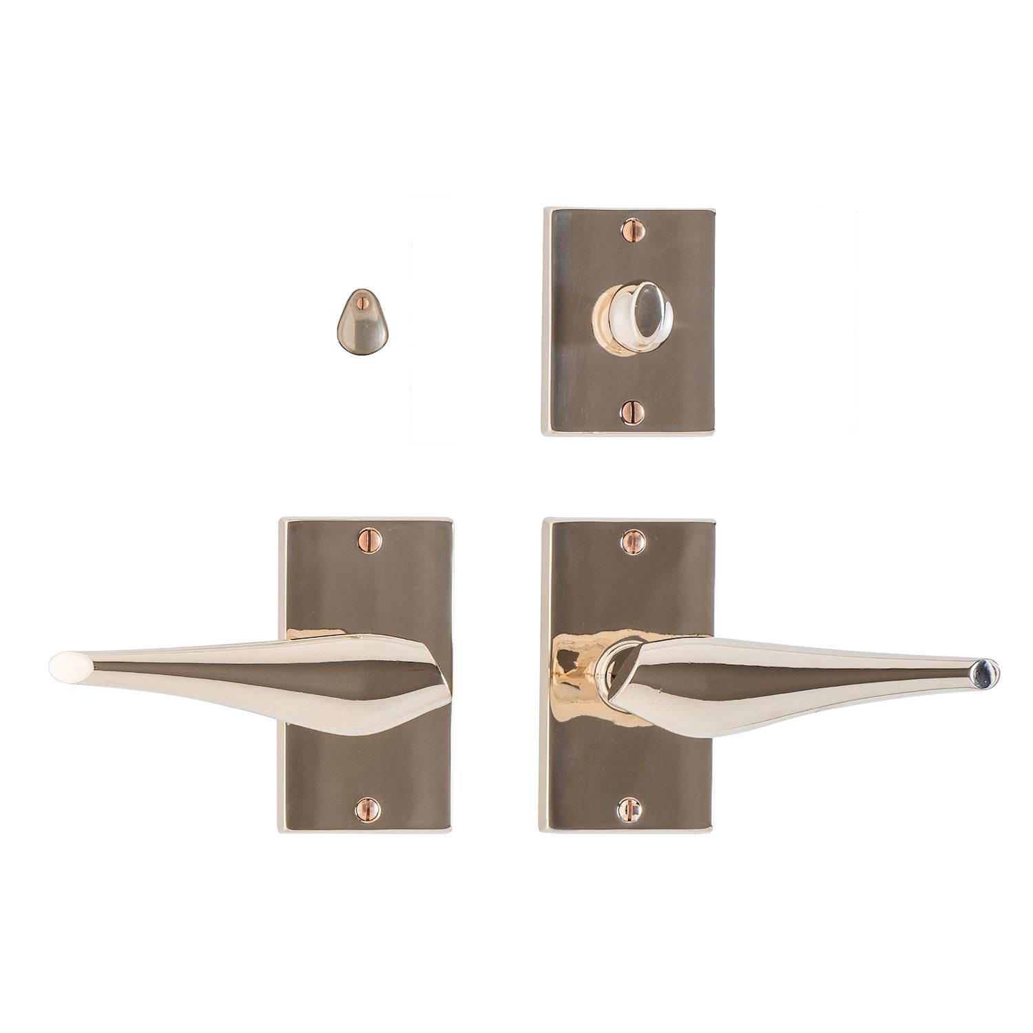 uego Interior Oasis 2 1/2" x 4 1/2" — Rocky Mountain Hardware bronce macizo