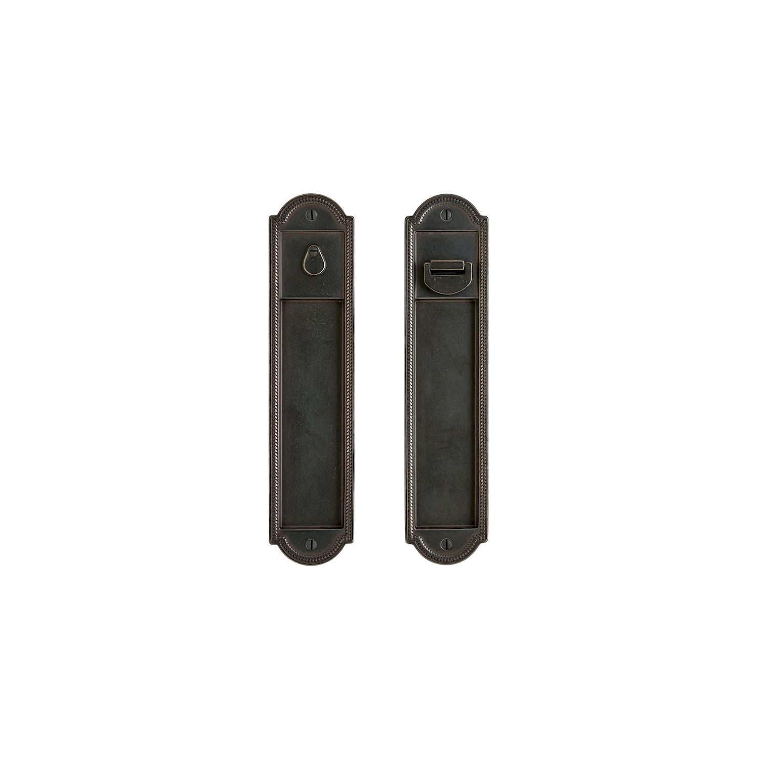 erradura para Puerta de Bolsillo Ellis — Rocky Mountain Hardware bronce macizo