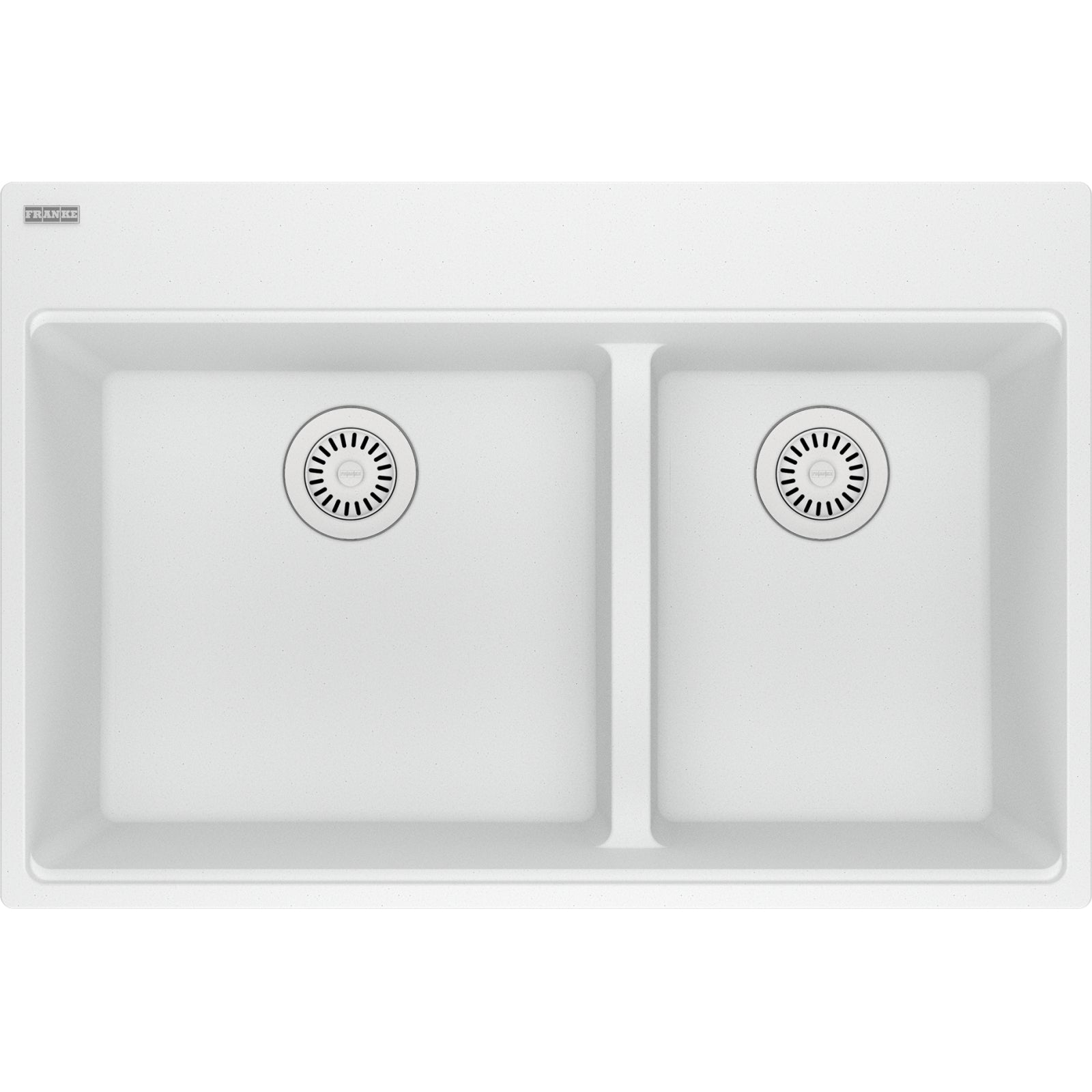 Franke Maris — Tarja Sobreponer 33″ de Fragranite — Blanco Polar
