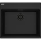 Franke Maris — Tarja Sobreponer 25″ de Fragranite — Negro Mate