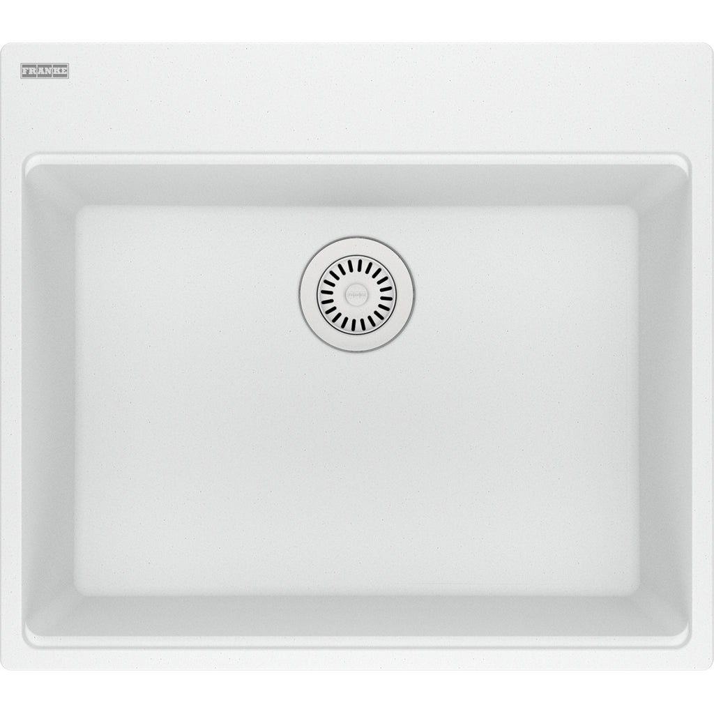 Franke Maris — Tarja Sobreponer 25″ de Fragranite — Blanco Polar