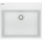 Franke Maris — Tarja Sobreponer 25″ de Fragranite — Blanco Polar