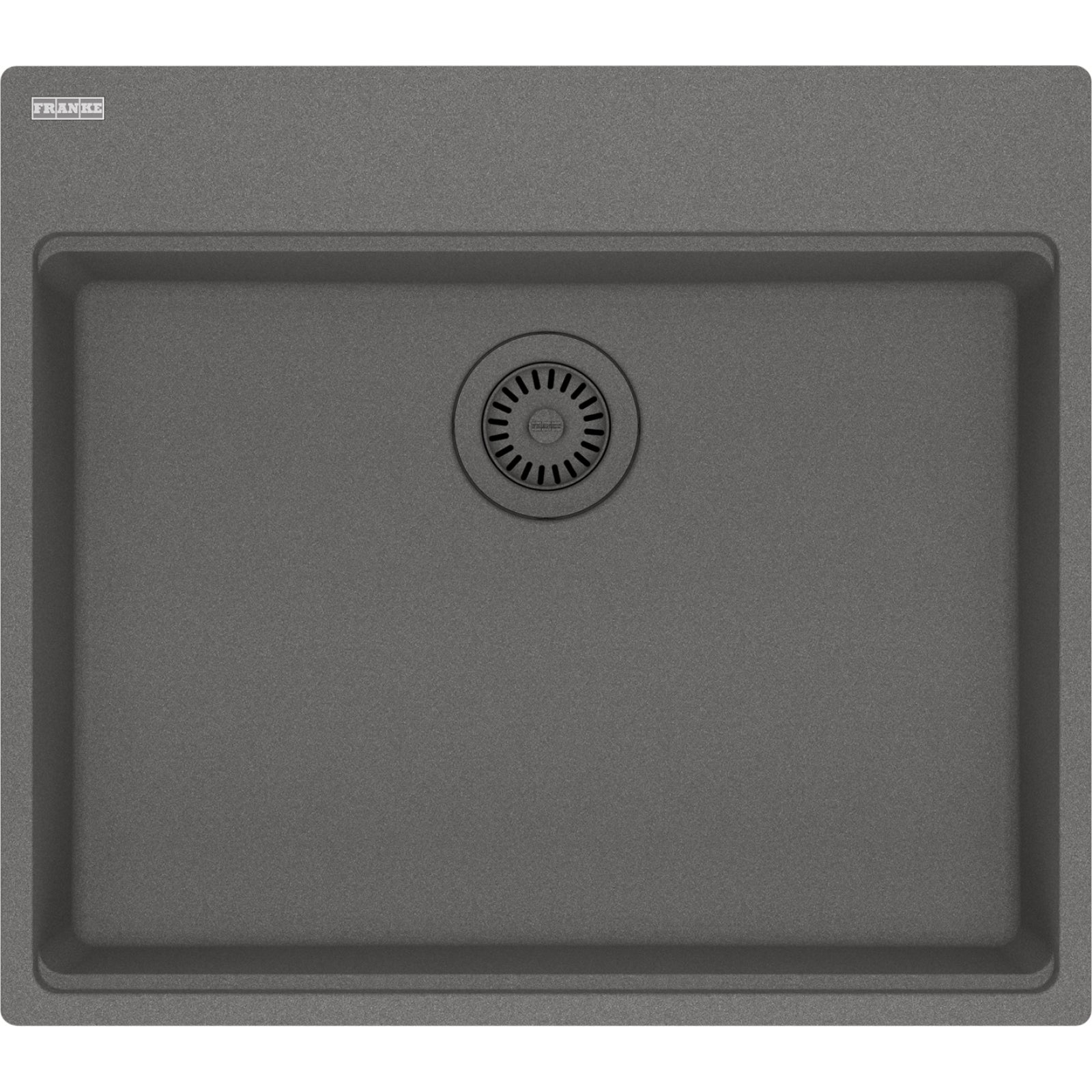 Franke Maris — Tarja Sobreponer 22″ de Fragranite — Gris Piedra