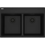 Franke Maris — Tarja Sobreponer 31″ de Fragranite — Negro Mate