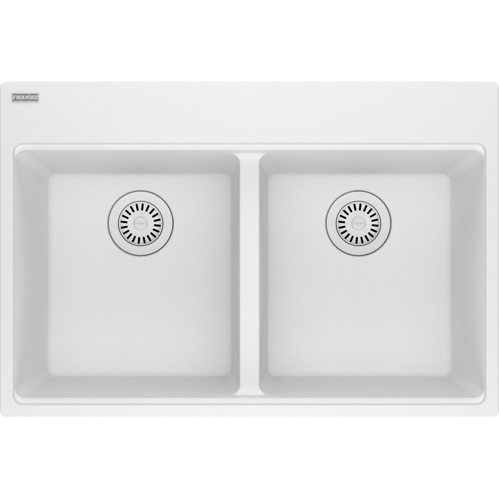 Franke Maris — Tarja Sobreponer 31″ de Fragranite — Blanco Polar