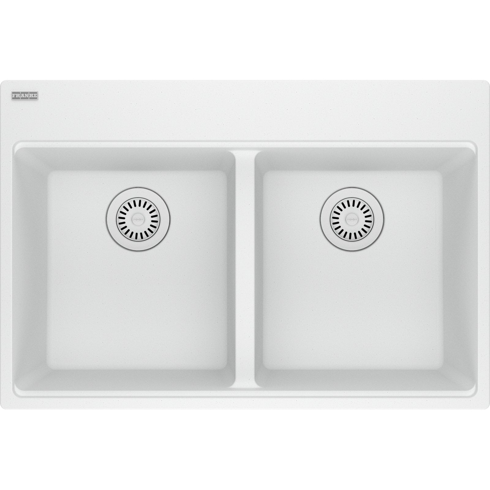 Franke Maris — Tarja Sobreponer 31″ de Fragranite — Blanco Polar