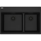 Franke Maris — Tarja Sobreponer 31″ de Fragranite — Negro Mate