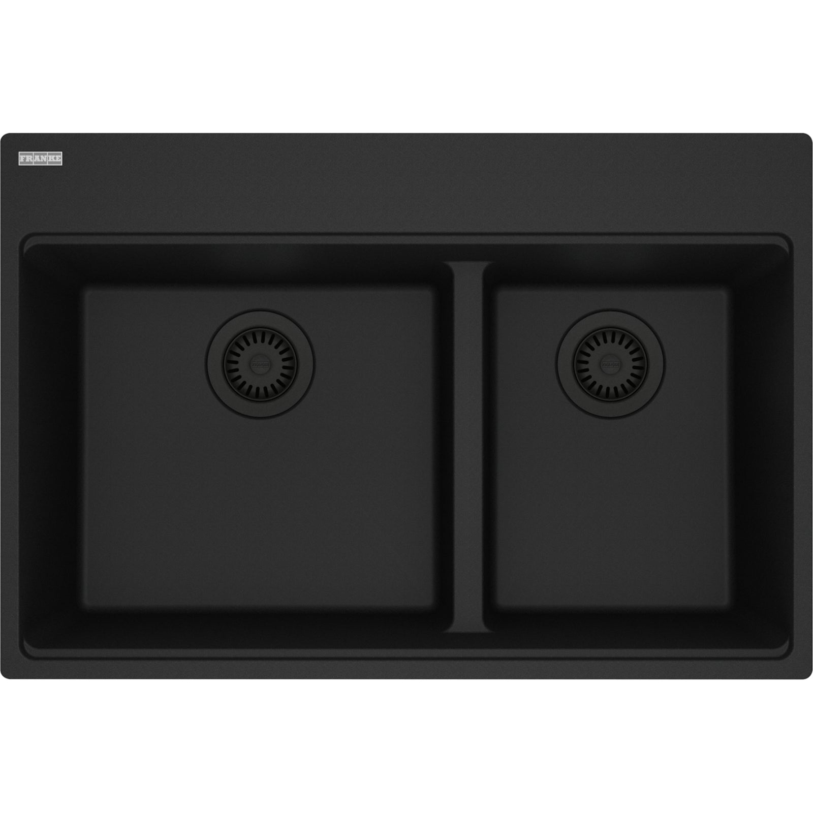Franke Maris — Tarja Sobreponer 31″ de Fragranite — Negro Mate