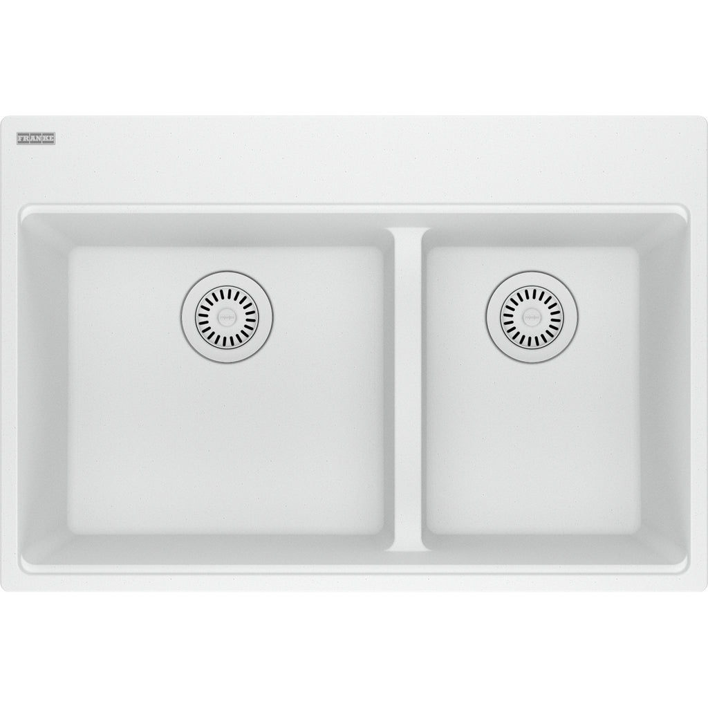 Franke Maris — Tarja Sobreponer 31″ de Fragranite — Blanco Polar