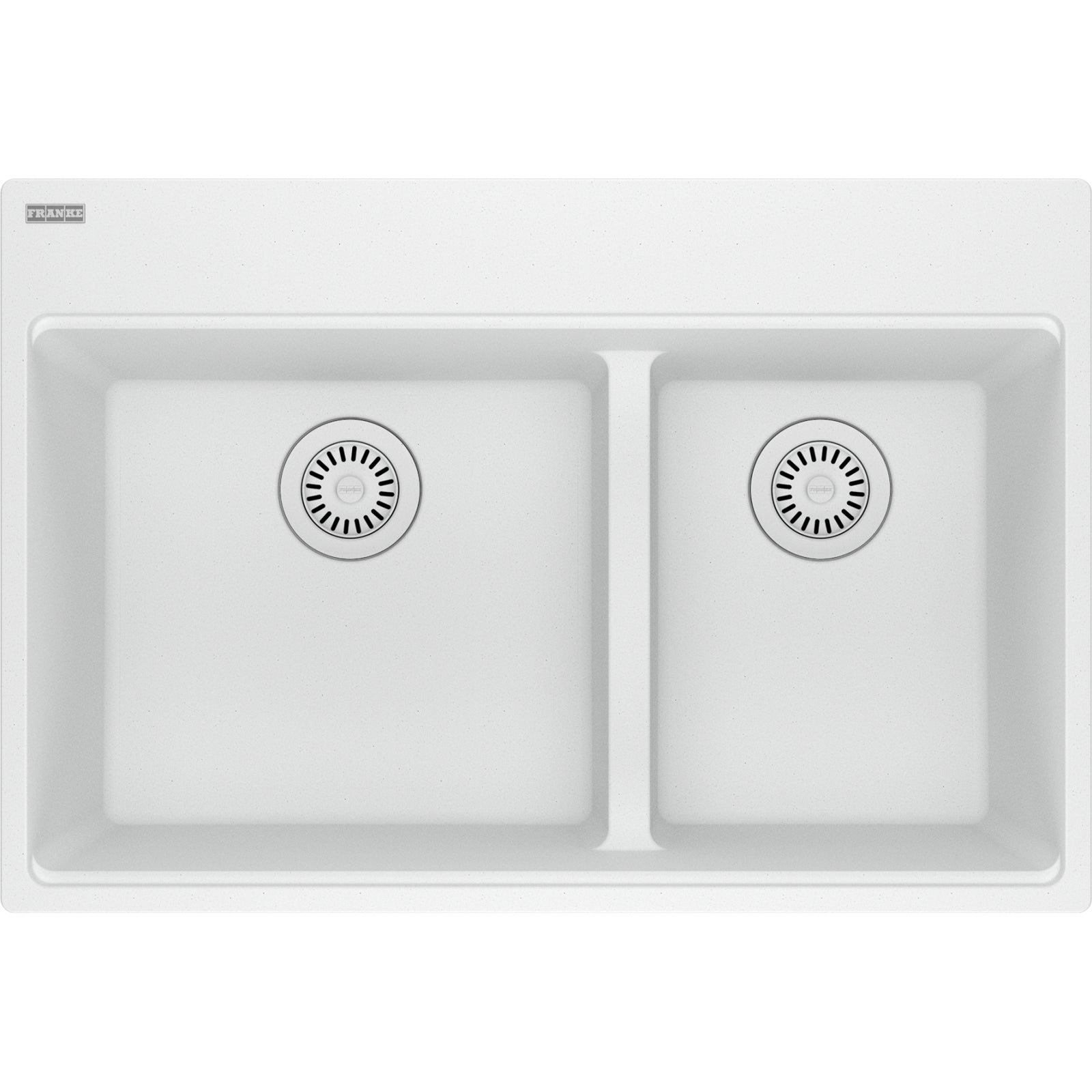 Franke Maris — Tarja Sobreponer 31″ de Fragranite — Blanco Polar