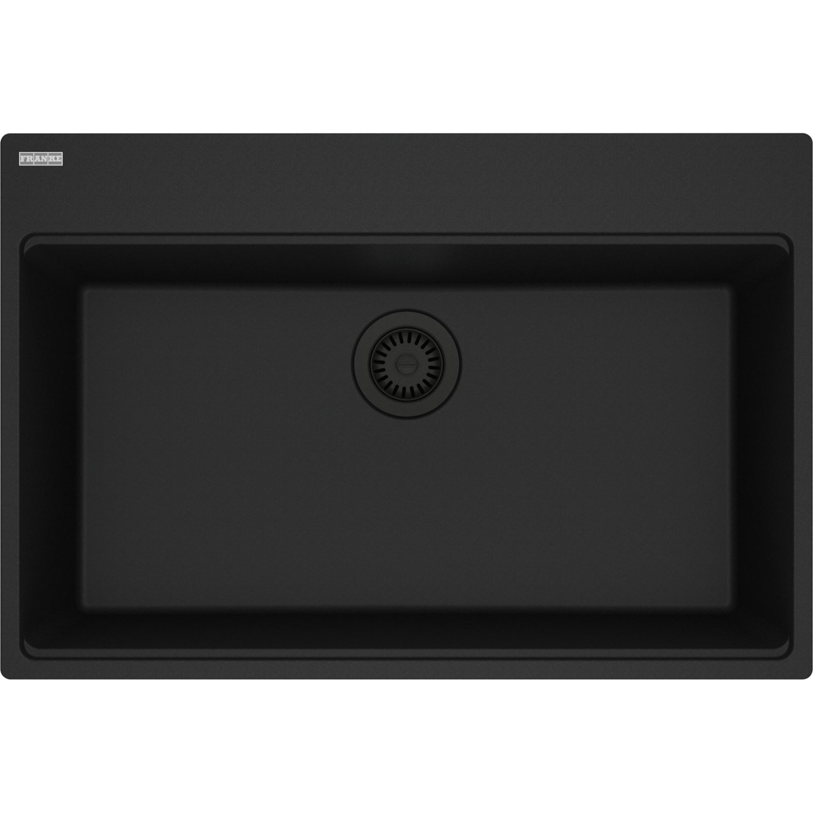Franke Maris — Tarja Sobreponer 31″ de Fragranite — Negro Mate