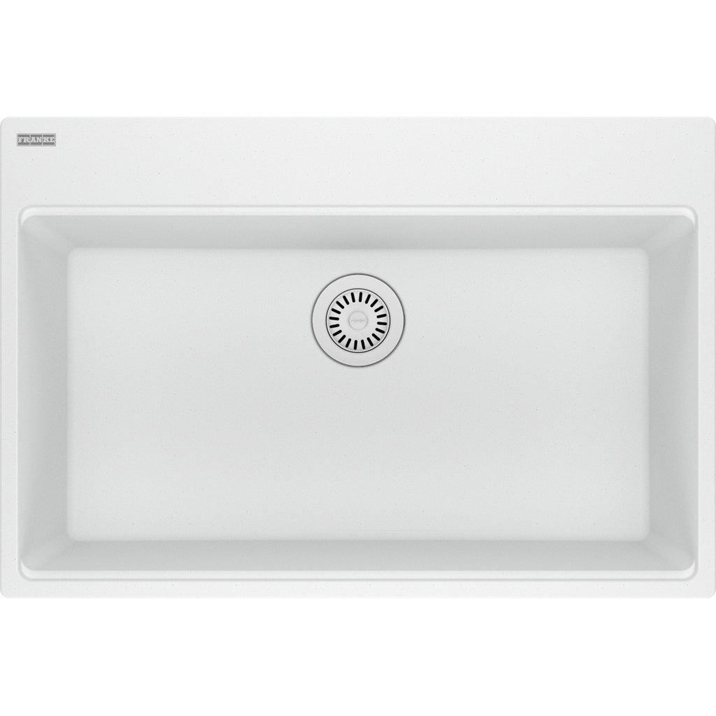 Franke Maris — Tarja Sobreponer 31″ de Fragranite — Blanco Polar