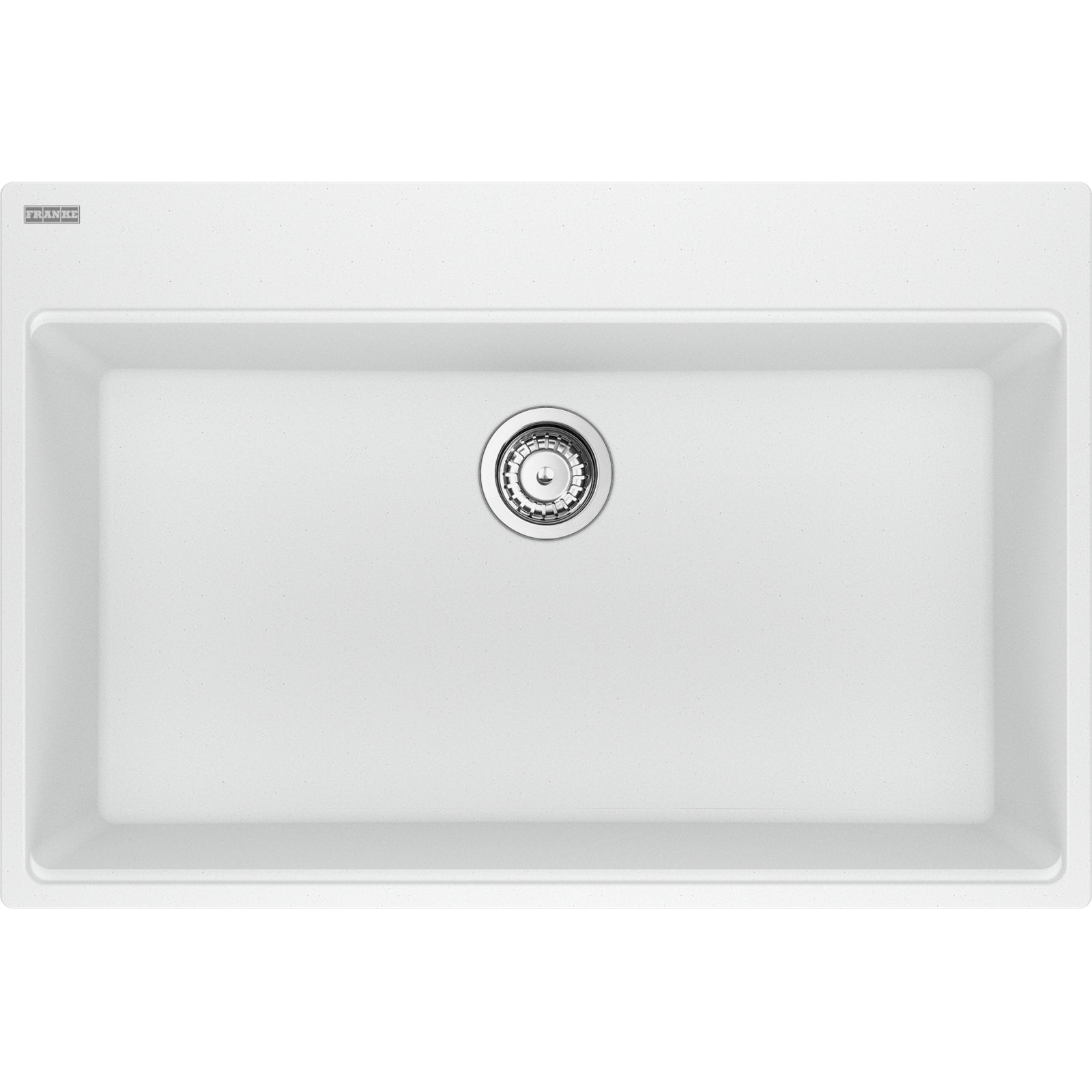Franke Maris — Tarja Sobreponer 33″ de Fragranite — Blanco Polar