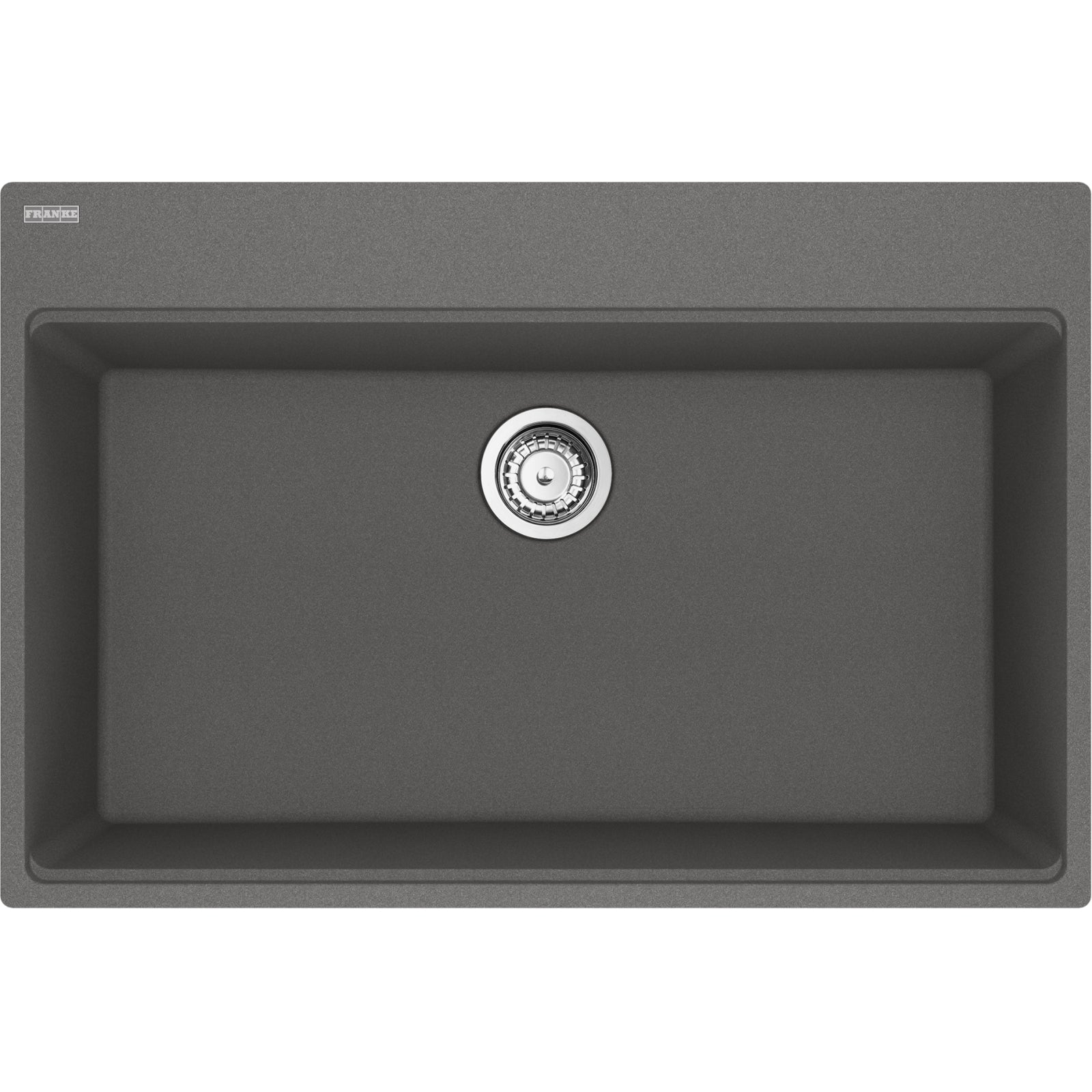 Franke Maris — Tarja Sobreponer 33″ de Fragranite — Gris Piedra