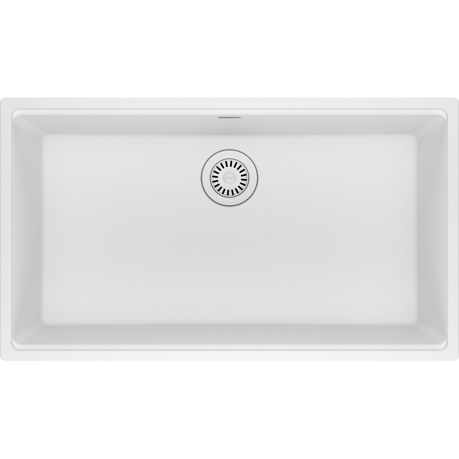 Franke Maris — Tarja Bajocubierta 33.5″ de Fragranite — Blanco Polar