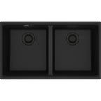 Franke Maris — Tarja Bajocubierta 33.5″ de Fragranite — Negro Mate