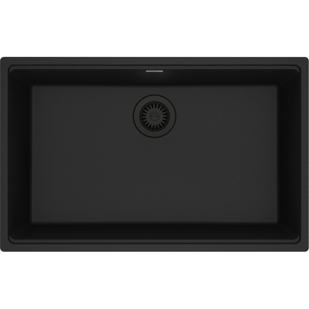 Franke Maris — Tarja Bajocubierta 30.5″ de Fragranite — Negro Mate