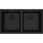 Franke Maris — Tarja Bajocubierta 31.5″ de Fragranite — Negro Mate