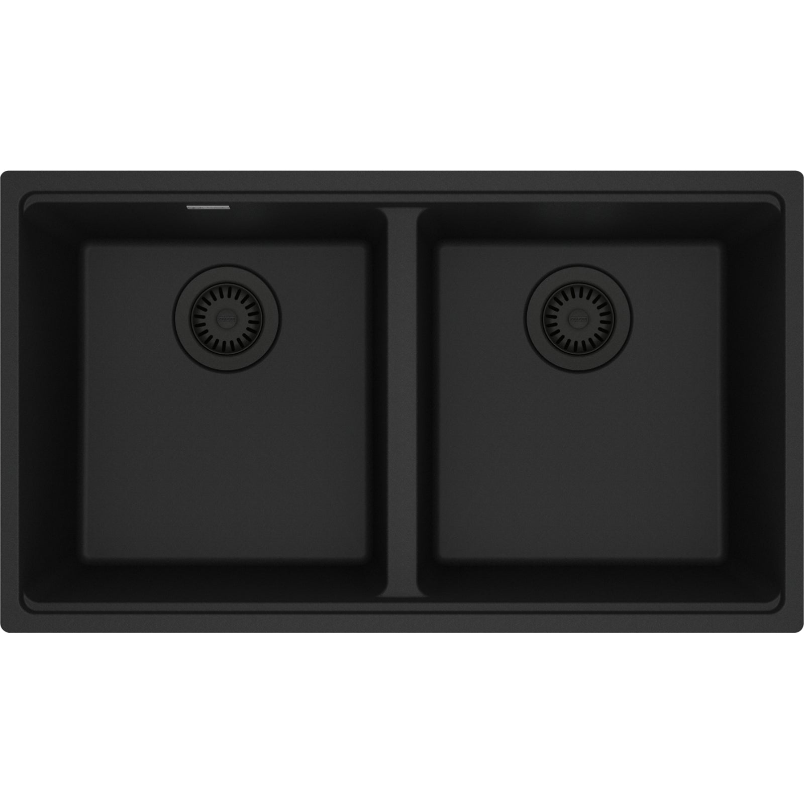 Franke Maris — Tarja Bajocubierta 31.5″ de Fragranite — Negro Mate