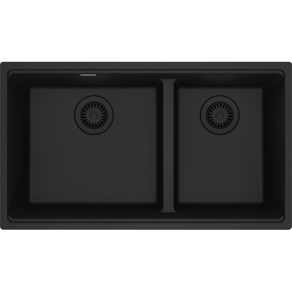 Franke Maris — Tarja Bajocubierta 31.5″ de Fragranite — Negro Mate