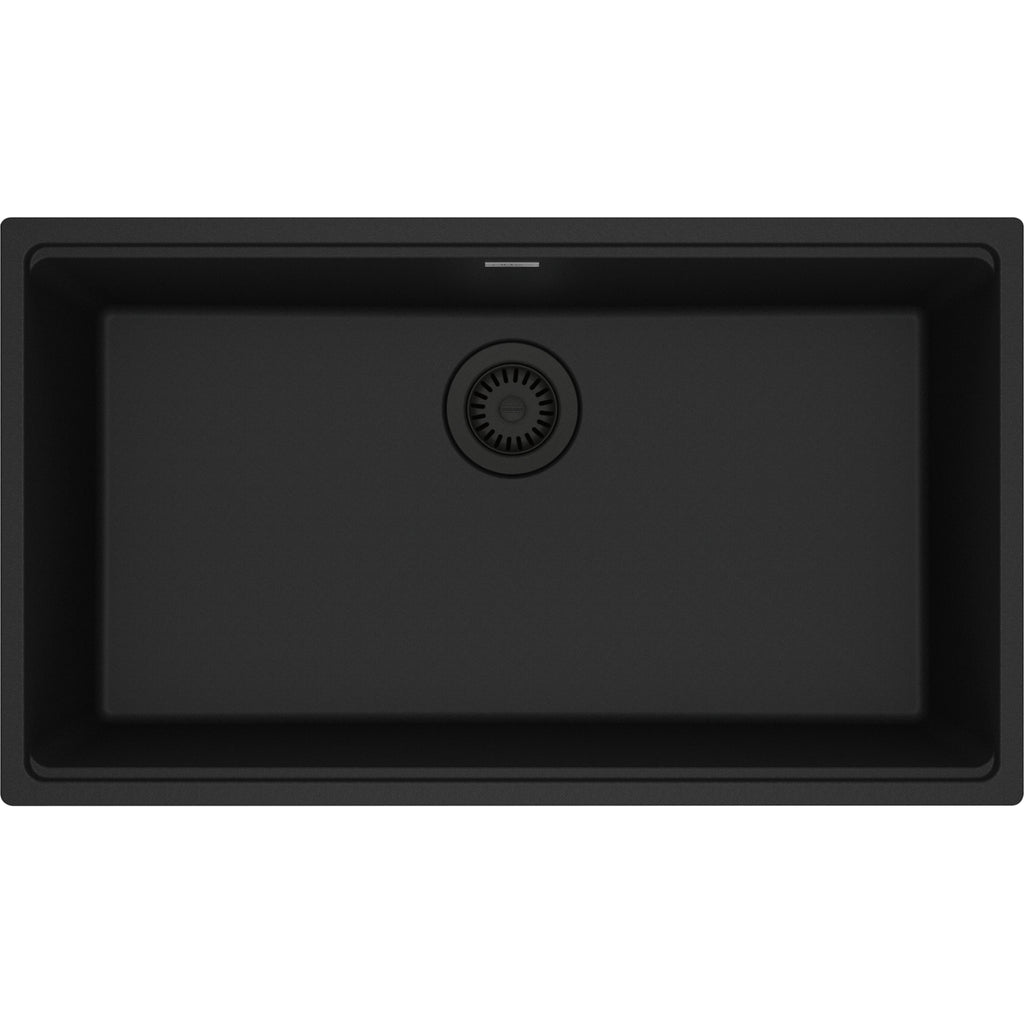 Franke Maris — Tarja Bajocubierta 31.5″ de Fragranite — Negro Mate