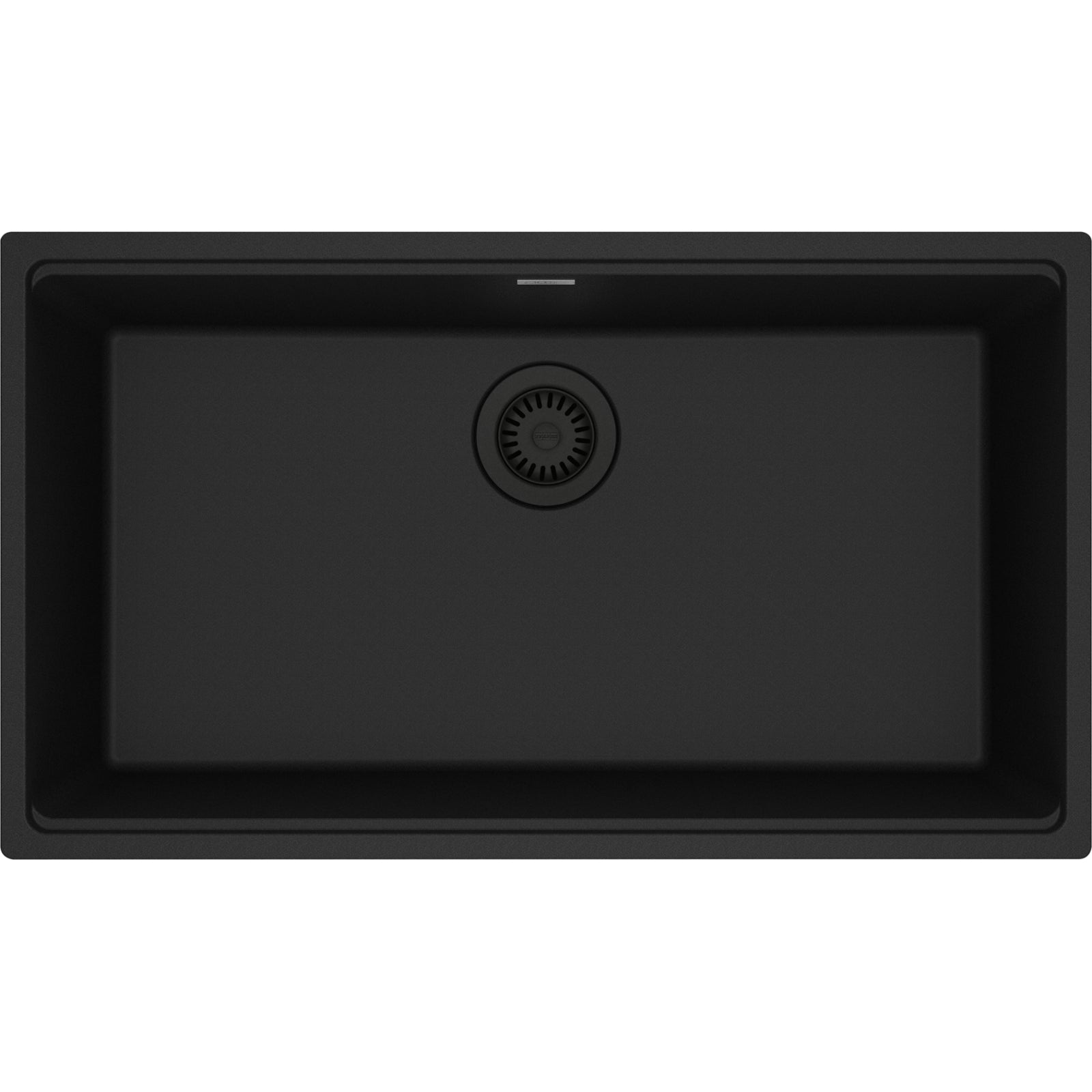 Franke Maris — Tarja Bajocubierta 31.5″ de Fragranite — Negro Mate