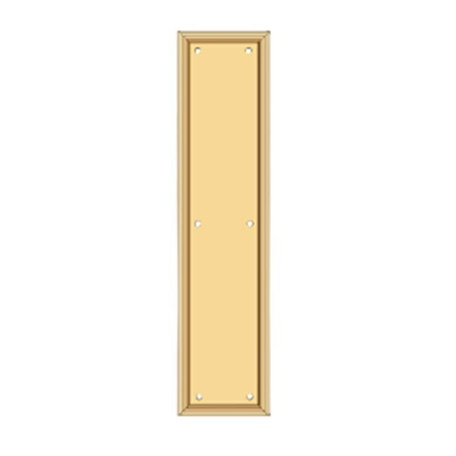 Deltana Placa de Empuje con Marco de Uso Rudo 3-1/2" x 15"