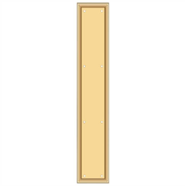 Deltana Placa de Empuje con Marco de Uso Rudo 3-1/2" x 20"
