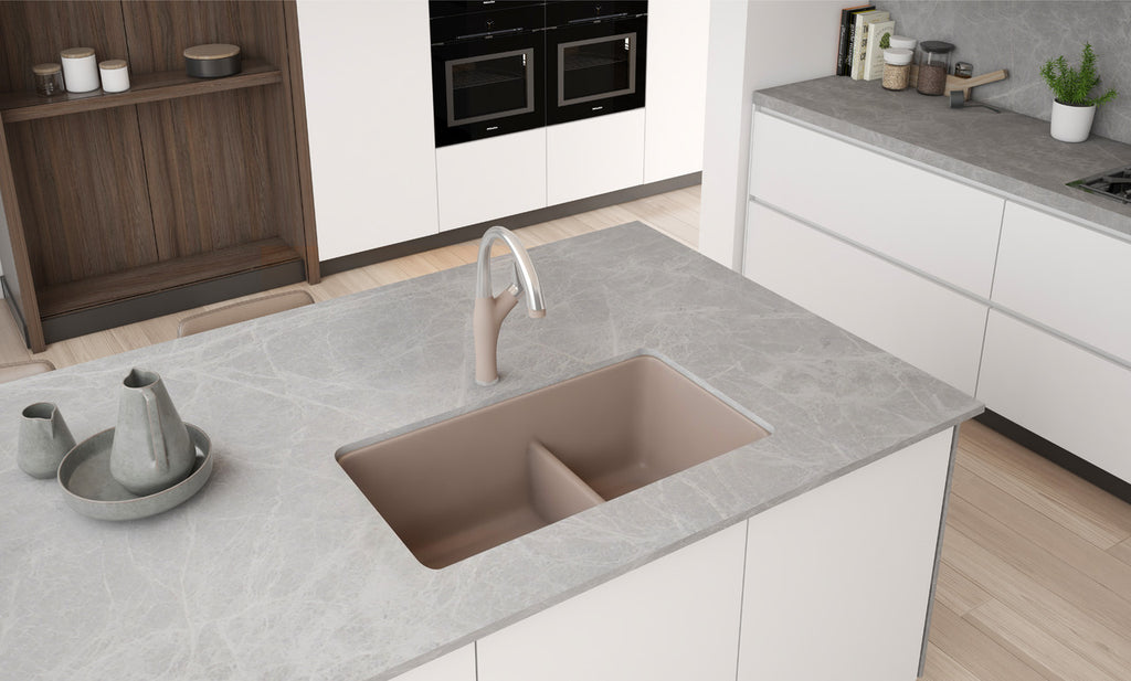 Blanco Precis Reversible 1-3/4 Low Divide — Tarja de Silgranit