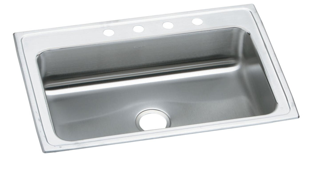 Elkay Tarja Lustertone® Classic Acero Inoxidable 27" x 22" x 8" de Un Tazón de Doble Montaje — vista de producto