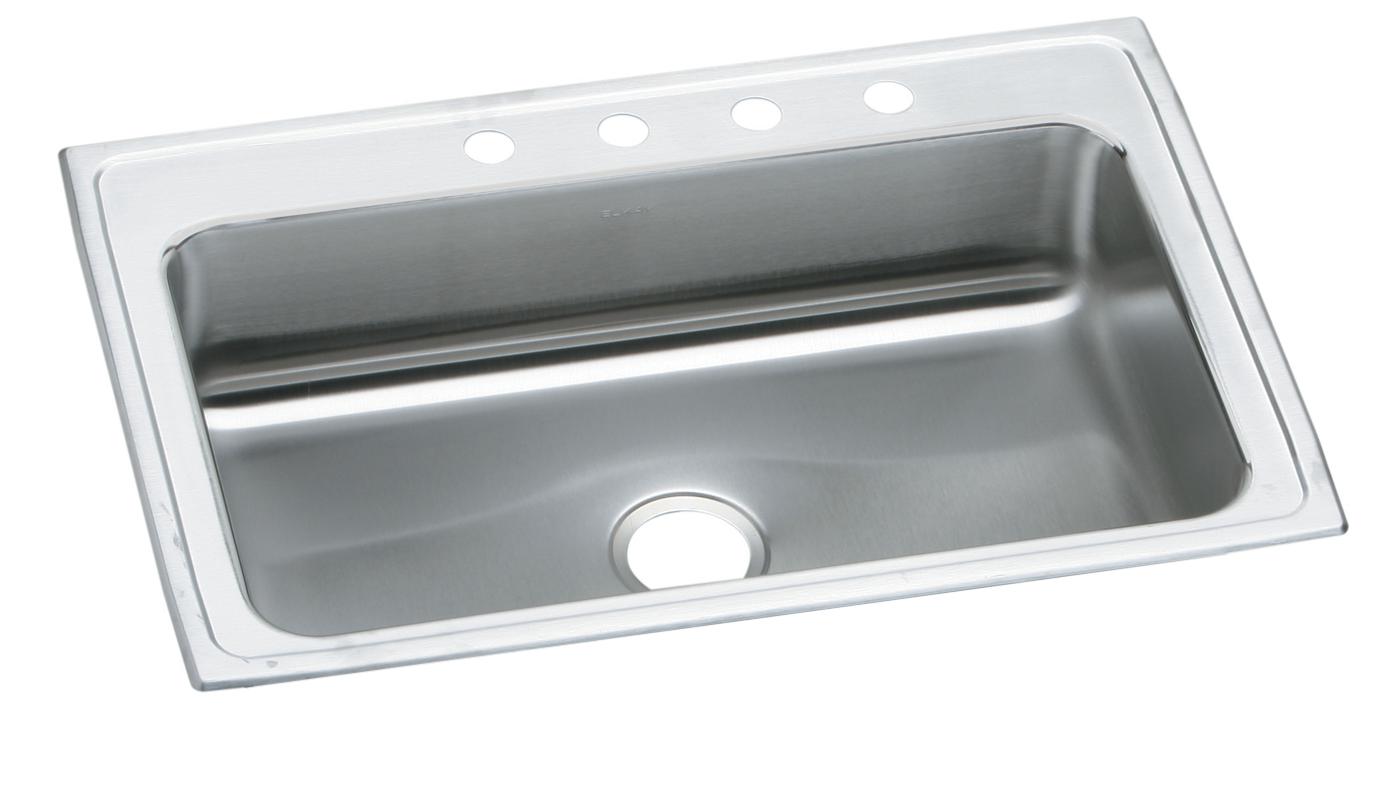 Elkay Tarja Lustertone® Classic Acero Inoxidable 27" x 22" x 8" de Un Tazón de Doble Montaje — vista de producto