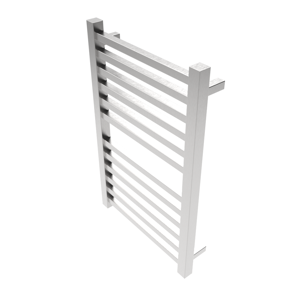 Quadro Q2132 Toallero Calefactor Cableado en Níquel Satinado