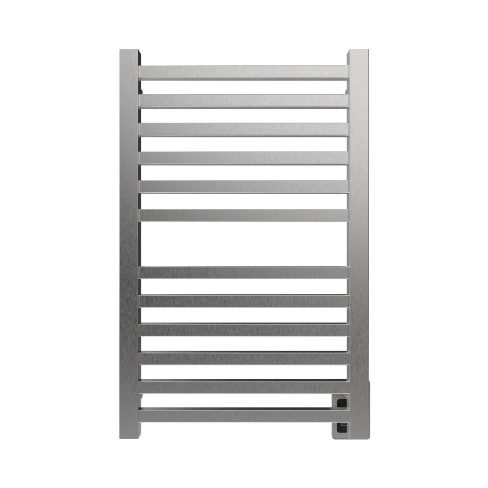 Quadro Q2132 Toallero Calefactor Cableado en Níquel Satinado