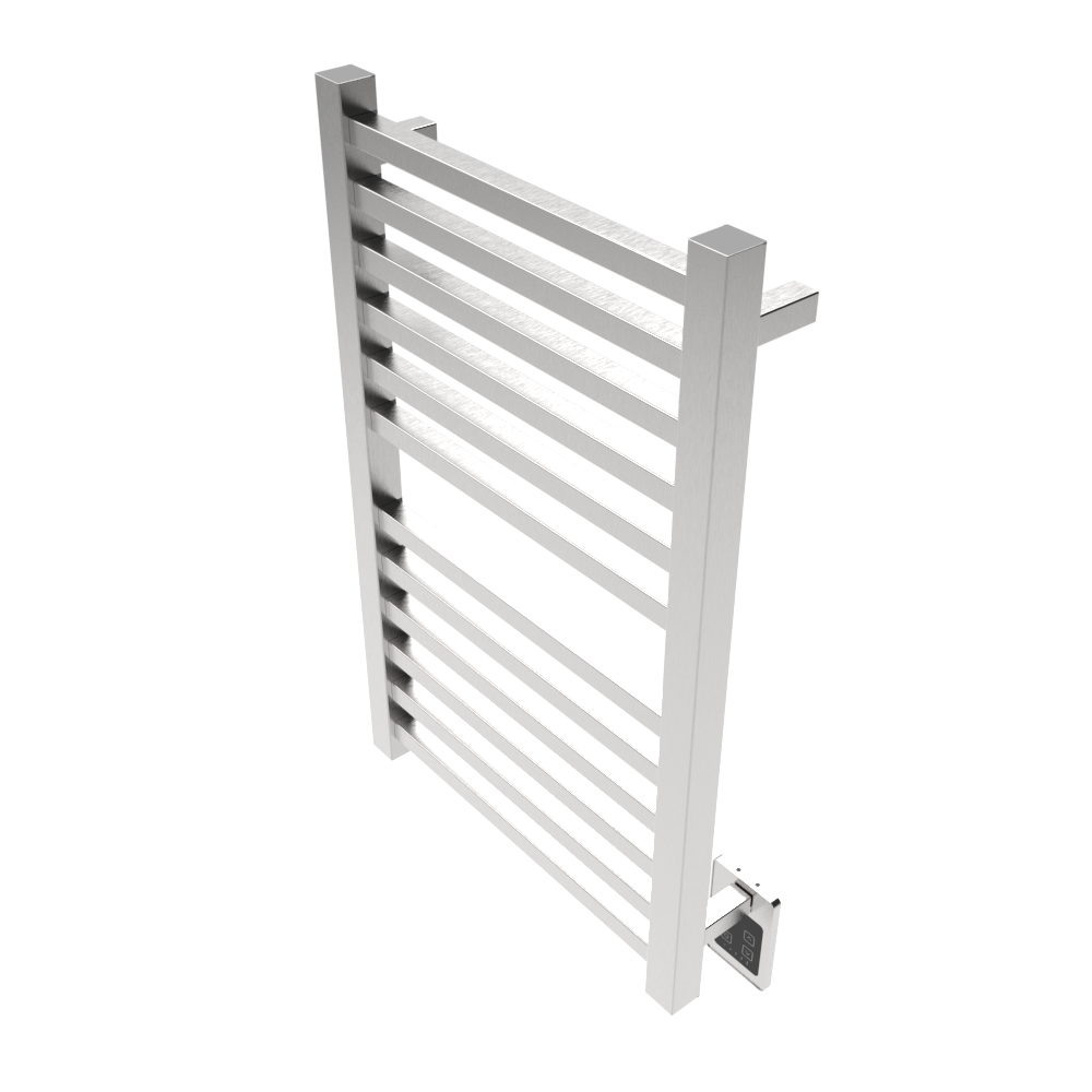 Quadro Q2132 Toallero Calefactor Cableado en Níquel Satinado