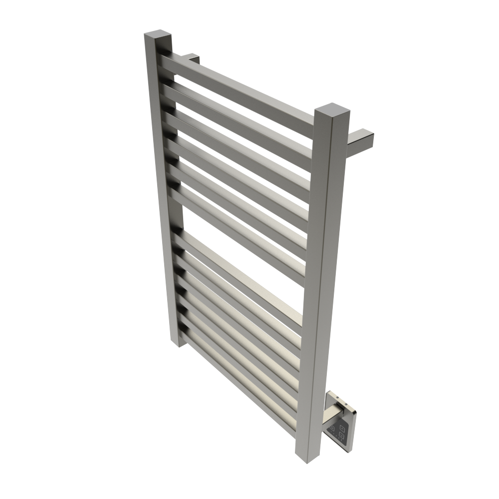 Quadro Q2132 Toallero Calefactor Cableado en Níquel Satinado