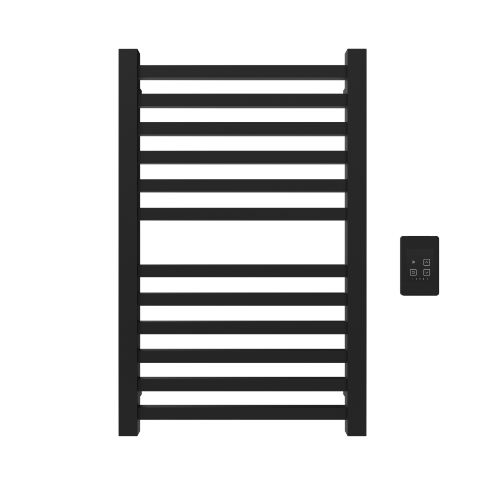 Quadro Q2132 Toallero Calefactor Cableado en Níquel Satinado