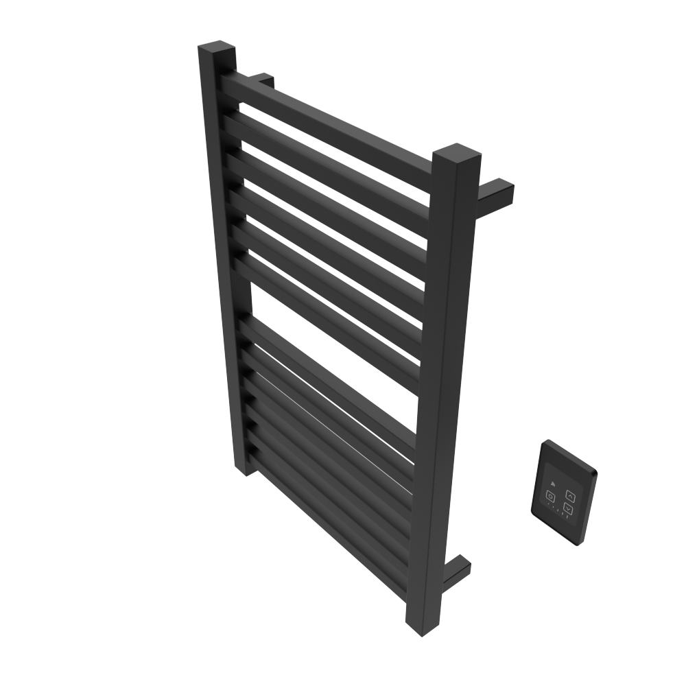 Quadro Q2132 Toallero Calefactor Cableado en Níquel Satinado