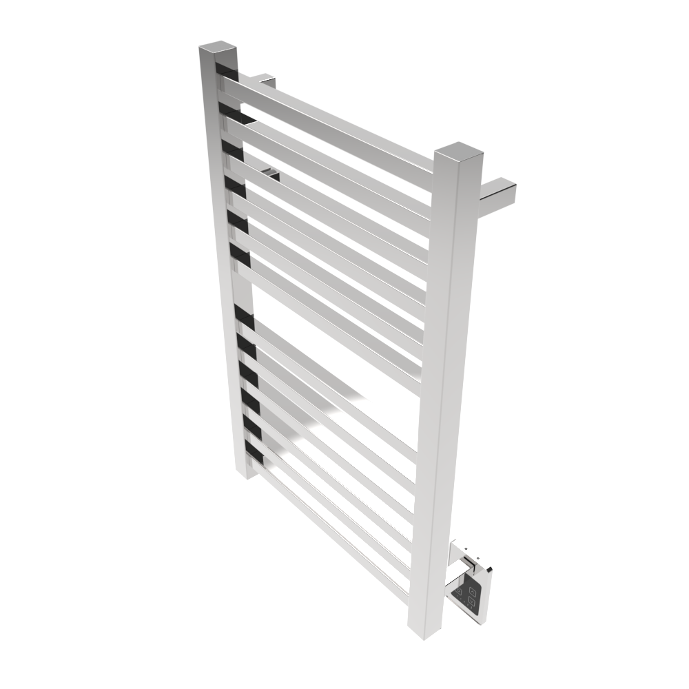 Quadro Q2132 Toallero Calefactor Cableado en Níquel Satinado