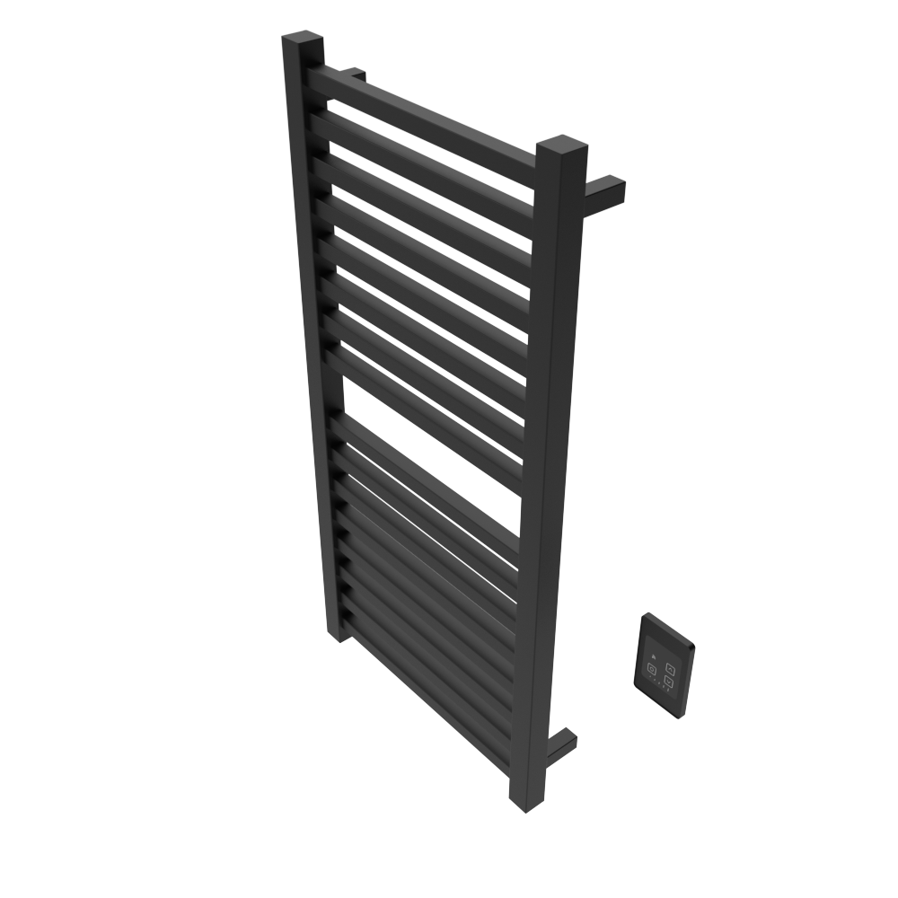 Quadro Q2142 Toallero Calefactor Cableado en Níquel Satinado