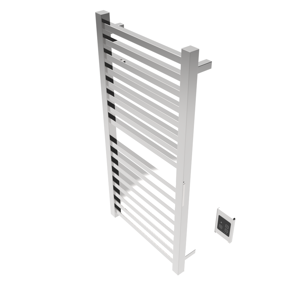 Quadro Q2142 Toallero Calefactor Cableado en Níquel Satinado