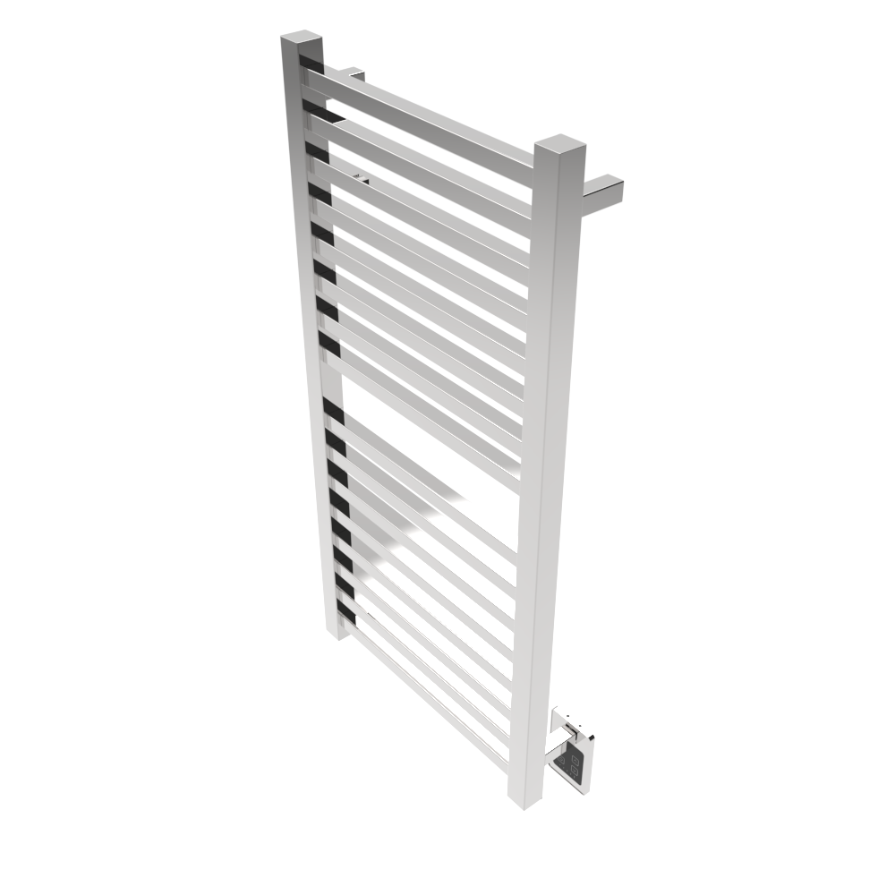 Quadro Q2142 Toallero Calefactor Cableado en Níquel Satinado