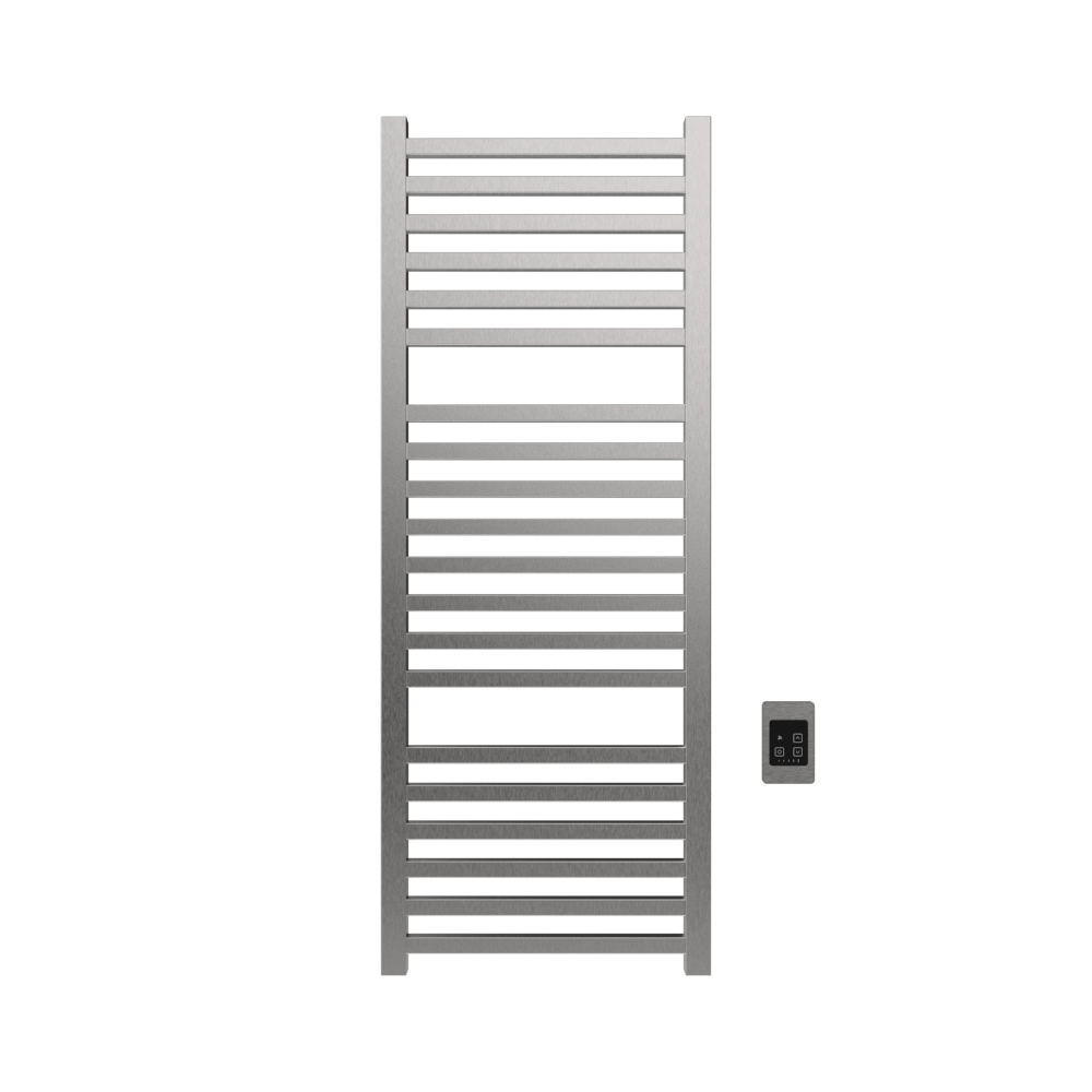 Quadro Q2154 Toallero Calefactor Cableado en Níquel Satinado