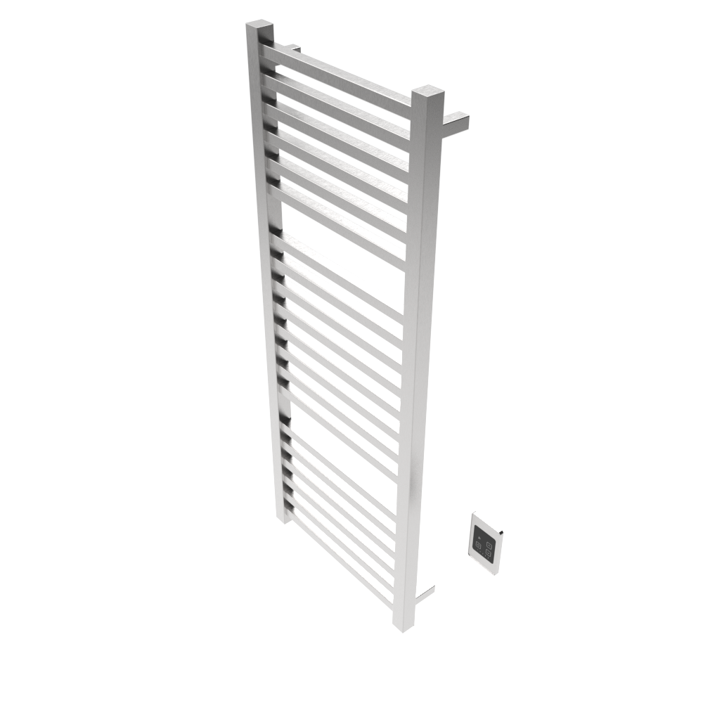 Quadro Q2154 Toallero Calefactor Cableado en Níquel Satinado
