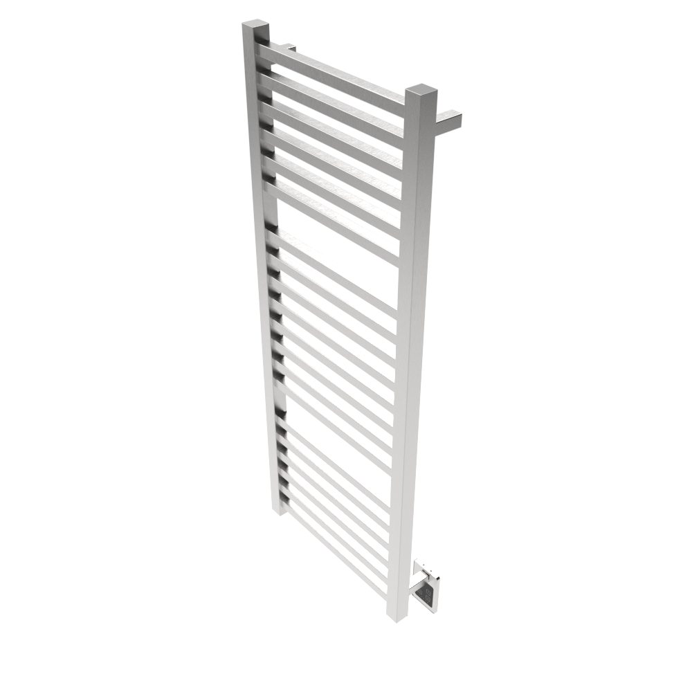 Quadro Q2154 Toallero Calefactor Cableado en Níquel Satinado
