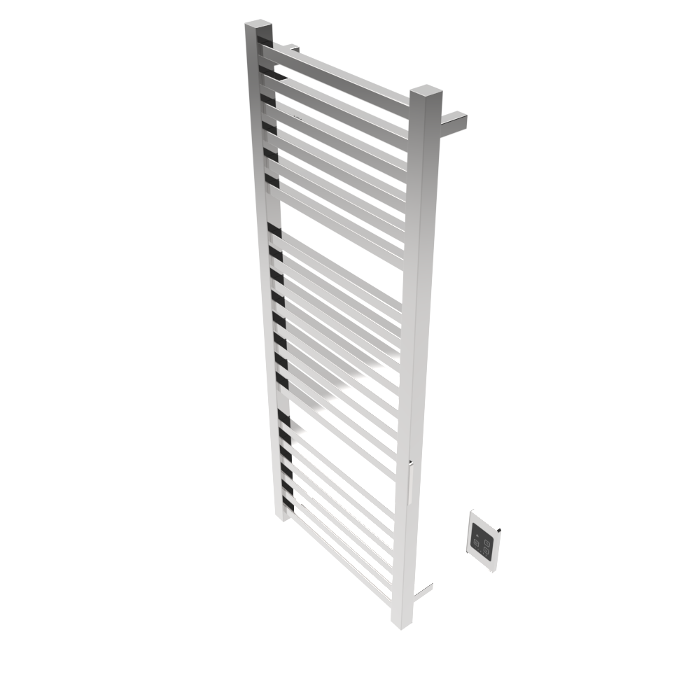 Quadro Q2154 Toallero Calefactor Cableado en Níquel Satinado
