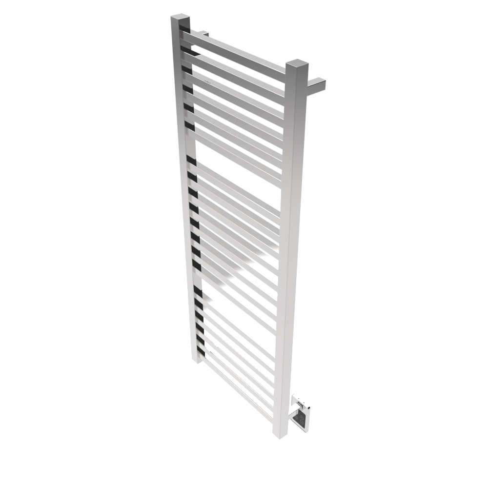 Quadro Q2154 Toallero Calefactor Cableado en Níquel Satinado
