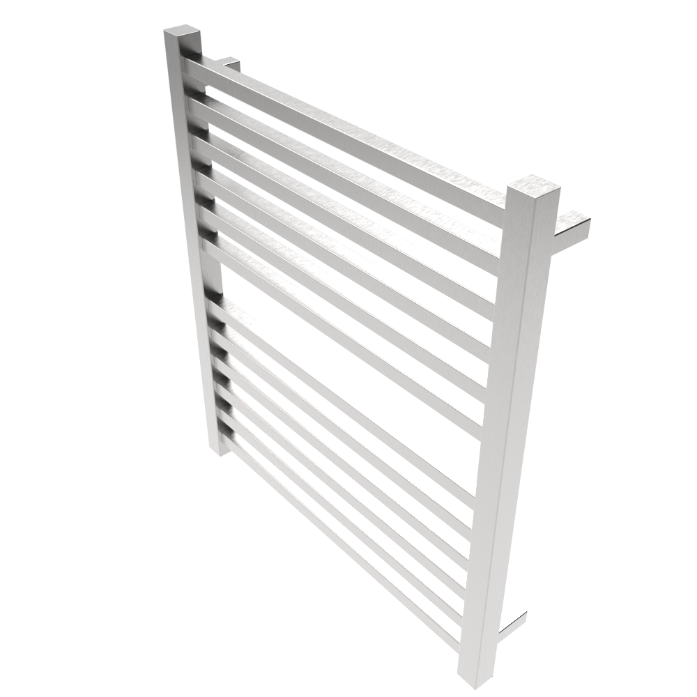 Quadro Q2932 Toallero Calefactor Cableado en Níquel Satinado