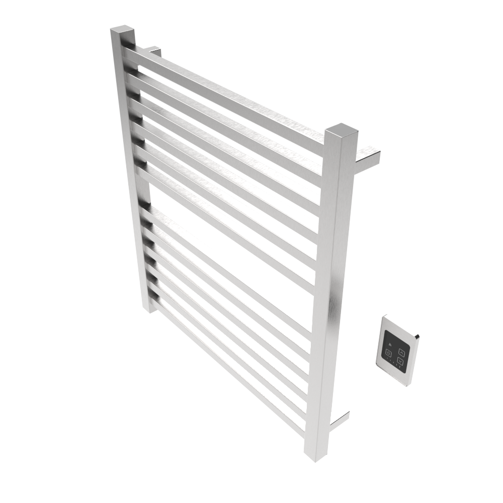 Quadro Q2932 Toallero Calefactor Cableado en Níquel Satinado