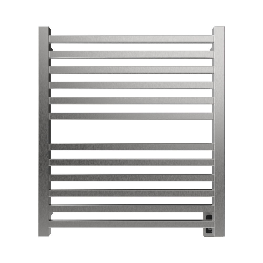 Quadro Q2932 Toallero Calefactor Cableado en Níquel Satinado