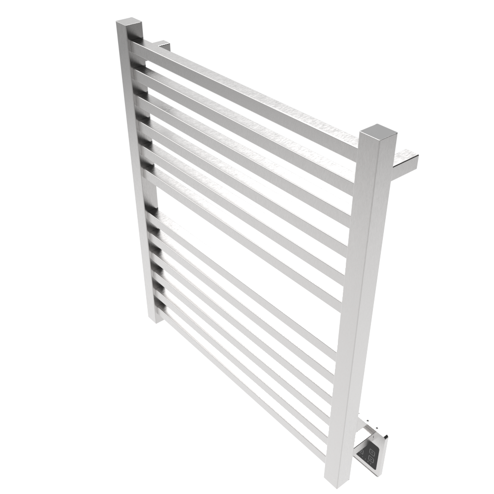 Quadro Q2932 Toallero Calefactor Cableado en Níquel Satinado